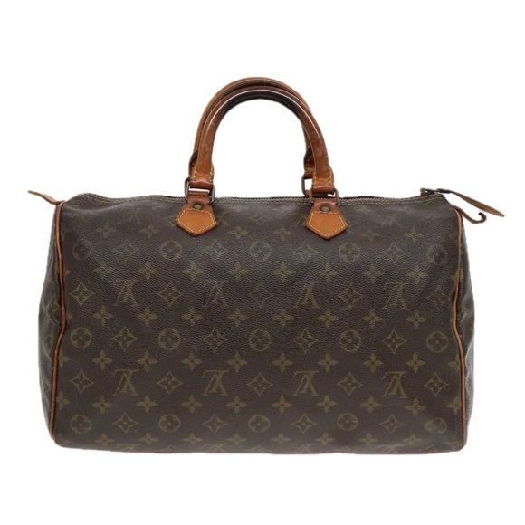 LOUIS VUITTON Monogram Speedy 35 Hand Bag M41524 LV Auth 92351 - Picture 2 of 16